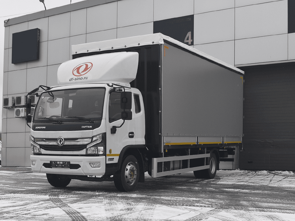 Бортовой тентованный фургон с шторой DongFeng C120L